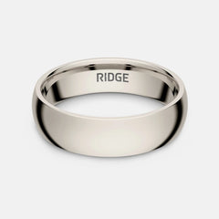 6mm Rounded Ring Set - Platinum - Tantalum