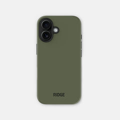 Ridge Phone Case - Matte Olive - iPhone 16