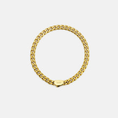 6mm Curb Bracelet - 18K Gold - Medium