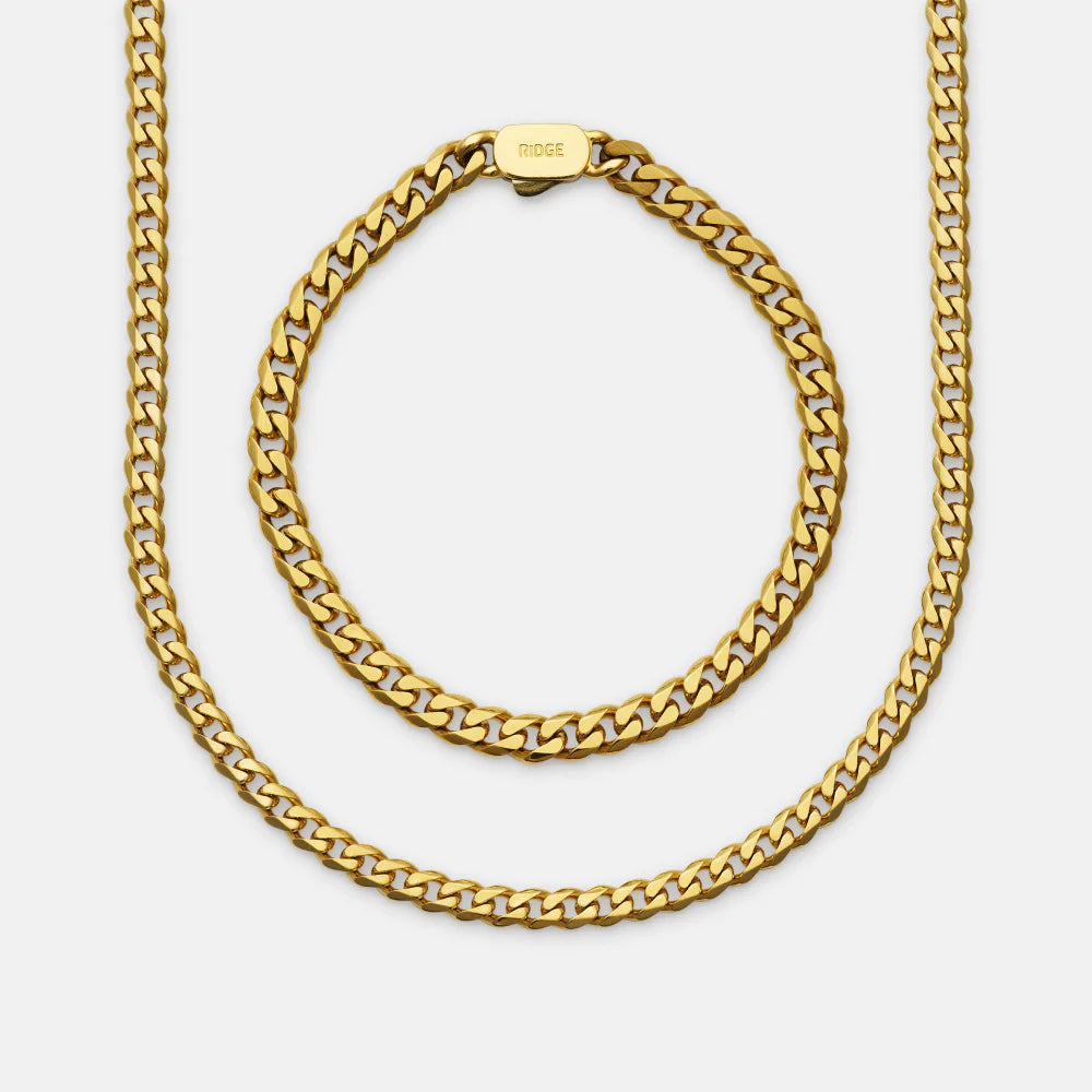 Curb Chain Kit - 18K Gold - Large