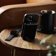 Everyday Charging Kit - iPhone 16 Pro - Midnight Black Leather