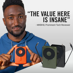 Ridge Power Bank - 10k mAh - Neon Tiger