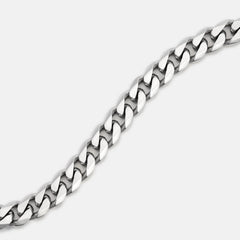 5mm Curb Chain - Platinum - 22"