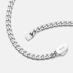 5mm Curb Chain - Platinum - 22"