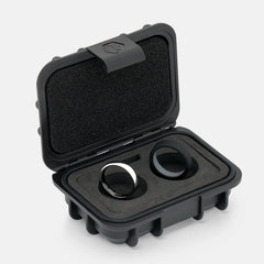 4mm Rounded Ring Set - Platinum