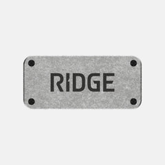 Ridge Logo Plate - Stonewashed Titanium