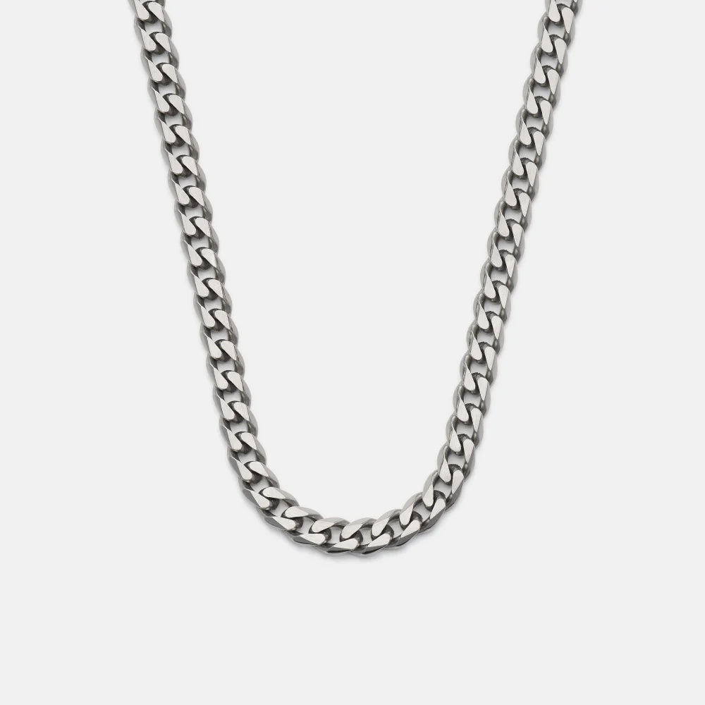5mm Curb Chain - Titanium - 20"